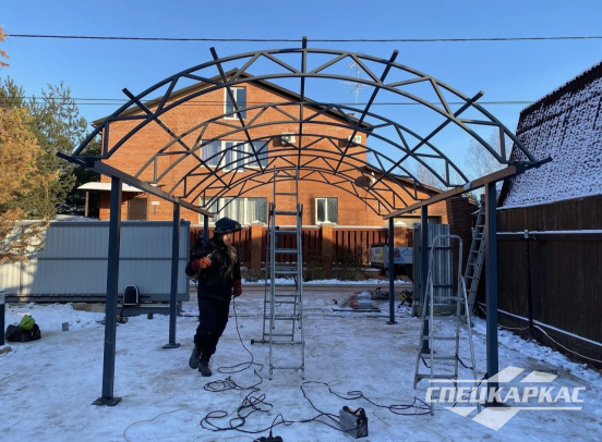 Навес для одного автомобиля 6х4 №54 - фото 4